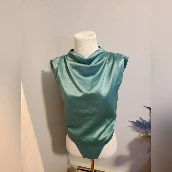NWT Ro & De Sea Foam Green Bodysuit - Picture 2 of 5